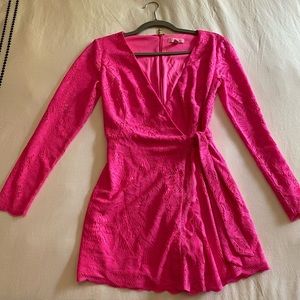 Lilly Pulitzer Women’s Tiki Wrap Romper Pink